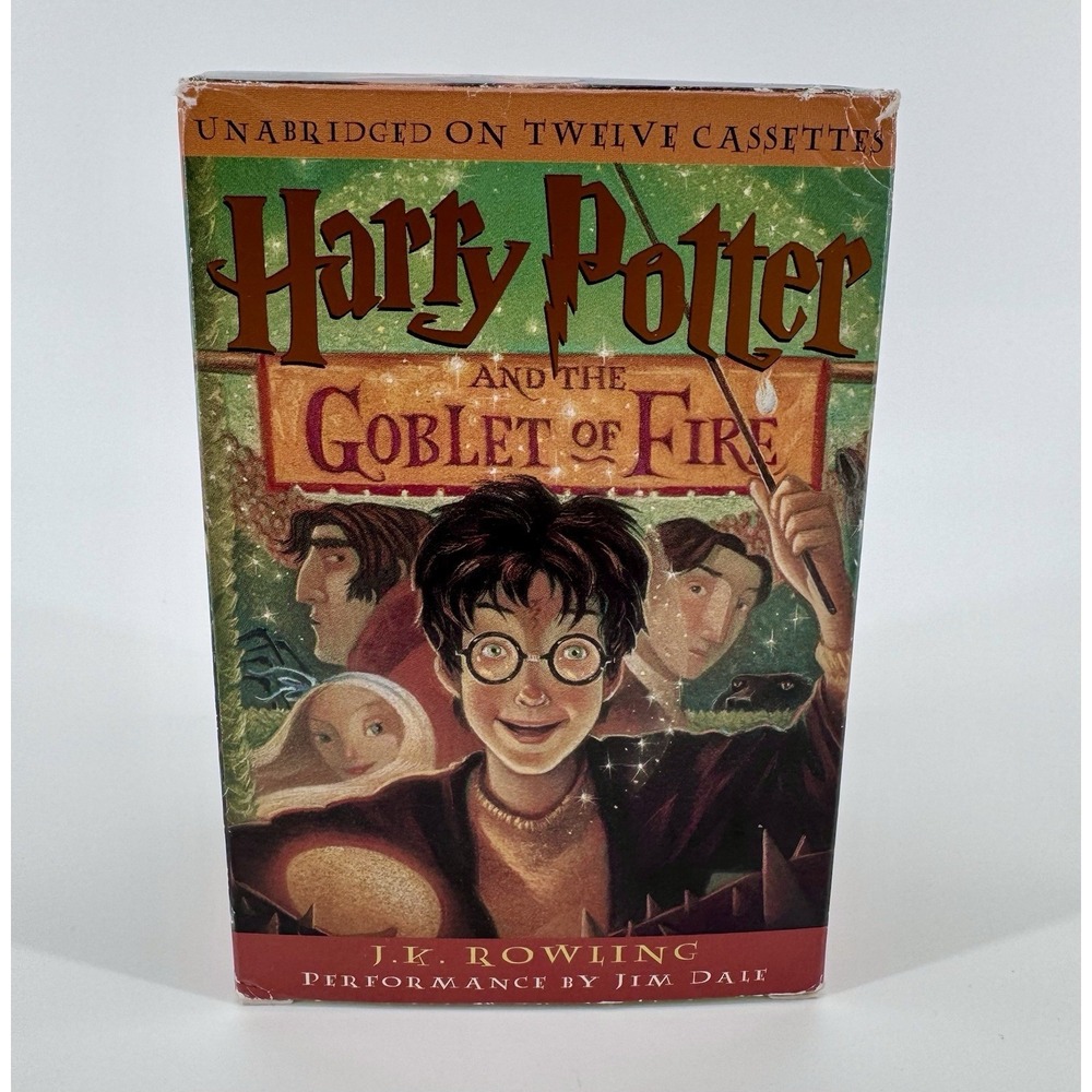 Harry Potter & the Goblet of Fire Unabridged Audiobook Cassettes *Missing Tape 1